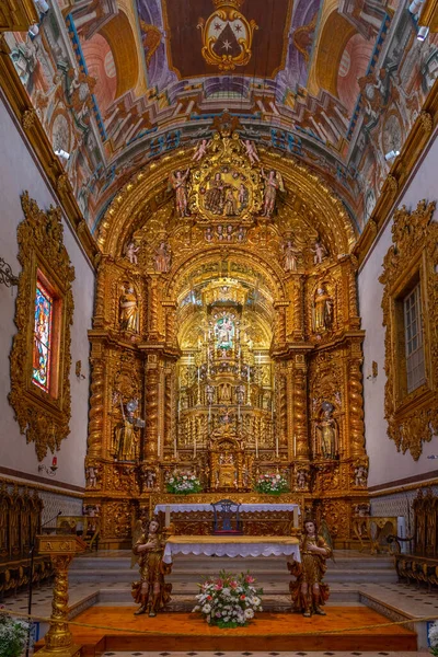 Faro Portugal Junio 2021 Interior Iglesia Del Carmo Ciudad Portuguesa — Foto de Stock