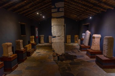 Ammaia, Portekiz, 16 Haziran 2021: Portekiz 'deki Roma kenti Ammaia Müzesi.