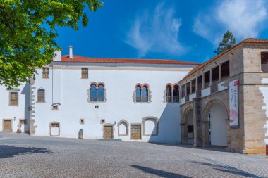 Evora, Portekiz, 15 Haziran 2021: Paco de Sao Miguel, Portekiz şehri Evora.