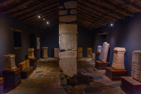 Ammaia, Portekiz, 16 Haziran 2021: Portekiz 'deki Roma kenti Ammaia Müzesi.