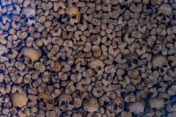 Evora Portugal June 2021 Skull Bone Decoration Capela Dos Ossos — ストック写真