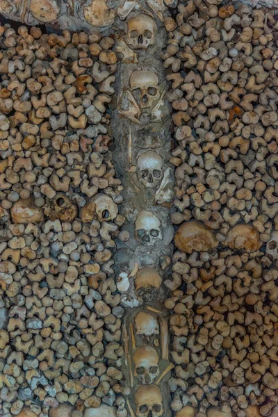 Evora Portugal June 2021 Skull Bone Decoration Capela Dos Ossos — ストック写真