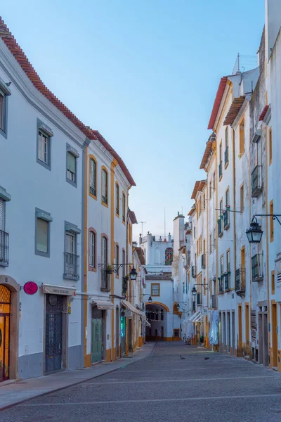 Evora Portogallo Giugno 2021 Strada Commerciale Nella Città Portoghese Evora — Foto Stock