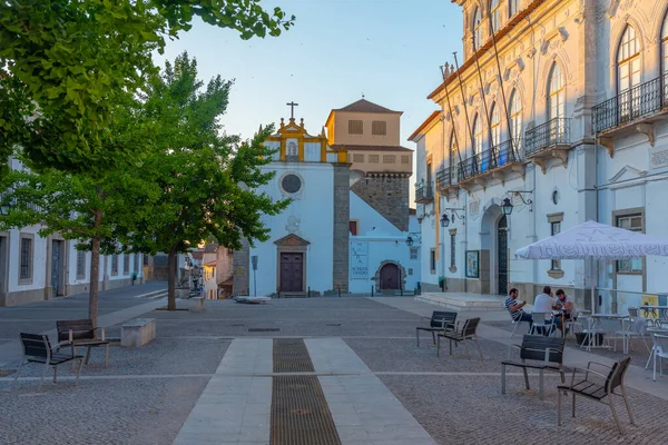 Evora Portugal June 2021 Salvador Church Evora Portugal — стоковое фото