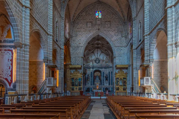 Evora, Portekiz, 14 Haziran 2021: Sao Francisco Evora Kilisesi, Portekiz.