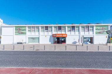 Nazare, Portekiz, 27 Ekim 2021 Nazare Portekiz Kültür Merkezi
