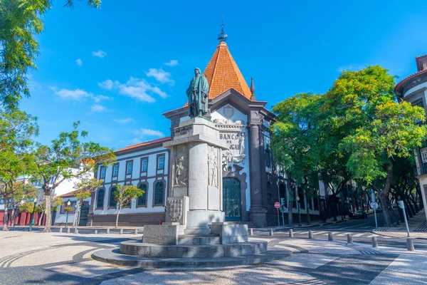 Funchal Portugal June 2021 Banco Portugal Portuguese Town Funchal — 스톡 사진