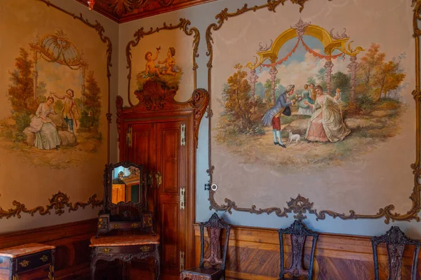 Sintra Portugal Oktober 2021 Interieur Van Het Quinta Regaleira Paleis — Stockfoto