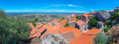 Portekiz 'in Monsanto şehrinin Panoraması