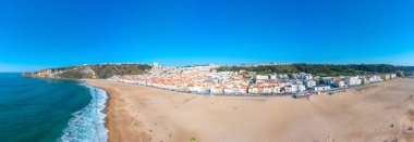 Portekiz 'in Nazar kasabasının Panorama manzarası