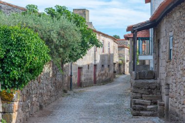 Portekiz 'in Marialva şehrindeki Dar Sokak.