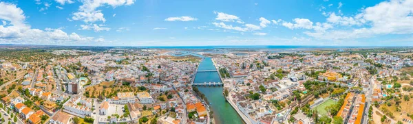 Légi Felvétel Portugál Tavir Városról — Stock Fotó
