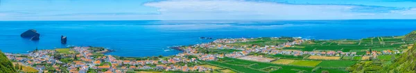 Vista Aérea Cidade Mosteiros Ilha São Miguel Portuga — Fotografia de Stock