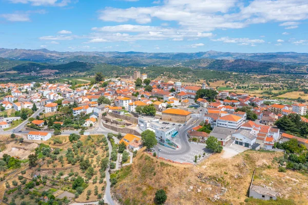 Pemandangan Udara Kota Belmonte Portugal — Stok Foto