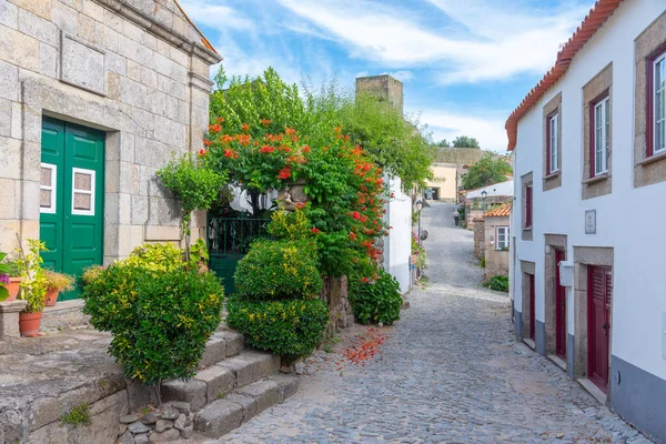 Portekiz 'in Marialva şehrindeki Dar Sokak.