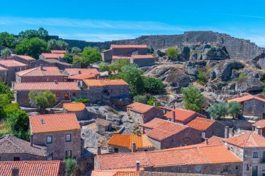 Portekiz 'in Sortelha şehrinin Panoraması.