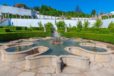 Portekiz 'de Castelo Branco' daki Bishop 's Palace Garden..