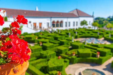Portekiz 'de Castelo Branco' daki Bishop 's Palace Garden..