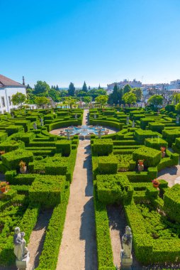 Portekiz 'de Castelo Branco' daki Bishop 's Palace Garden..