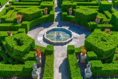 Portekiz 'de Castelo Branco' daki Bishop 's Palace Garden..