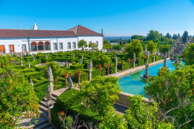 Portekiz 'de Castelo Branco' daki Bishop 's Palace Garden..