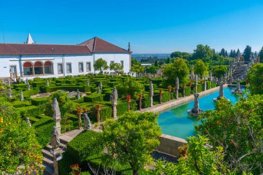 Portekiz 'de Castelo Branco' daki Bishop 's Palace Garden..