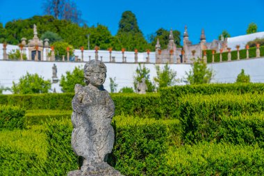 Portekiz 'de Castelo Branco' daki Bishop 's Palace Garden' da heykel..