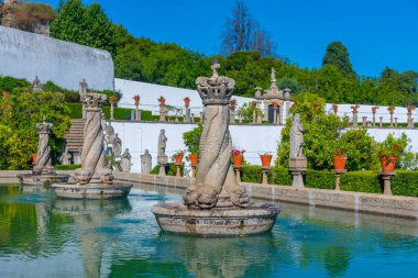 Portekiz 'de Castelo Branco' daki Bishop 's Palace Garden..