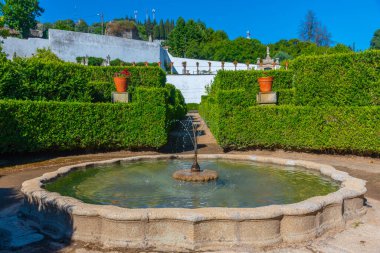 Portekiz 'de Castelo Branco' daki Bishop 's Palace Garden..