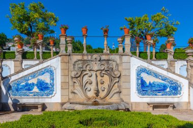 Portekiz 'de Castelo Branco' daki Bishop 's Palace Garden..