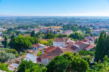 Portekiz 'in Castelo Branco şehrinin Panoraması.