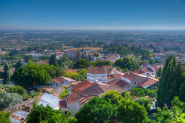 Portekiz 'in Castelo Branco şehrinin Panoraması.