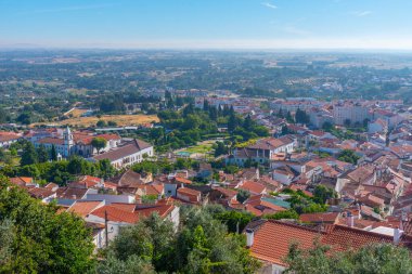 Portekiz 'in Castelo Branco şehrinin Panoraması.