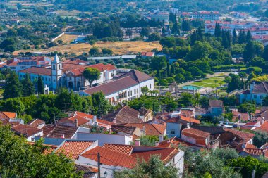 Portekiz 'in Castelo Branco şehrinin Panoraması.
