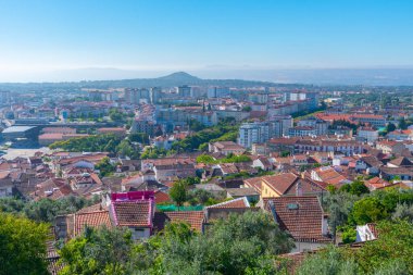 Portekiz 'in Castelo Branco şehrinin Panoraması.