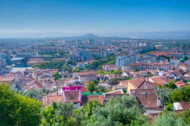 Portekiz 'in Castelo Branco şehrinin Panoraması.