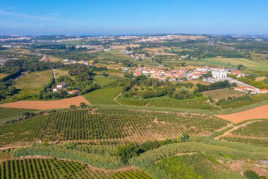 Portekiz Obidos Şatosu yakınlarındaki manzarası.