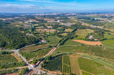 Portekiz Obidos Şatosu yakınlarındaki manzarası.