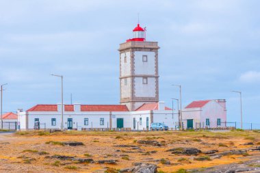 Portekiz, Peniche 'deki Cabo Carvoeiro' daki deniz feneri..
