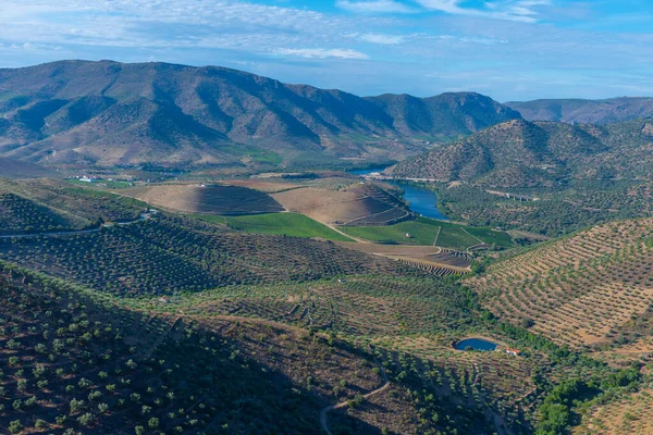 Portekiz 'de Douro nehrinin üzerindeki Sapinha bakış açısı.