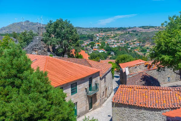 Portekiz şehri Almeida 'nın havadan görünüşü.