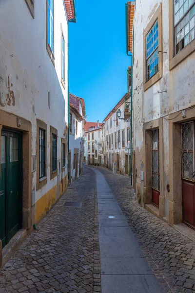 Calle Estrecha Casco Antiguo Castelo Branco Portugal —  Fotos de Stock