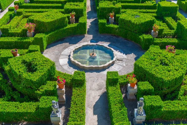 Сад Палацу Єпископа Кастело Бранко Португалія — стокове фото