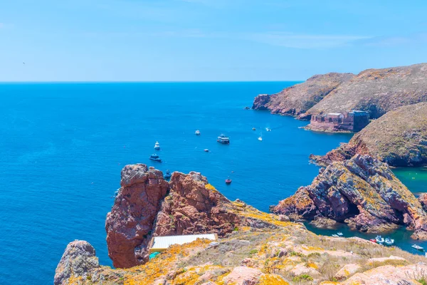 Rough Coast Berlenga Grande Island Portugal — 스톡 사진