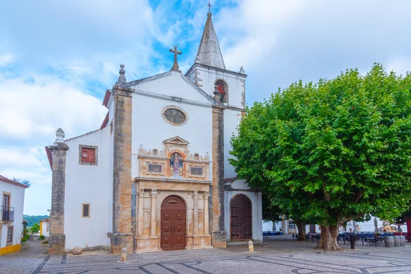 Santa Maria Kerk Obidos Portugal — Stockfoto