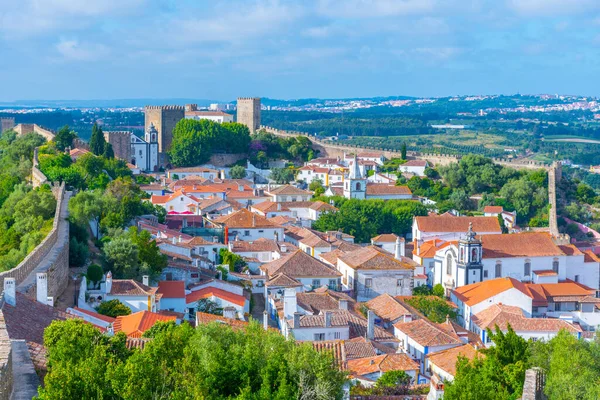 ポルトガルのオビドス町のパノラマ — ストック写真