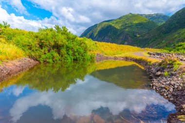 Portekiz, Azores 'teki Sao Jorge adasında Faja da Caldeira Santo Cristo.