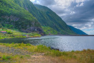 Portekiz, Azores 'teki Sao Jorge adasında Faja da Caldeira Santo Cristo.