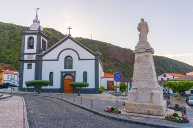 Velas 'taki Matriz de Velas Kilisesi, Sao Jorge Adası, Azores, Portekiz.
