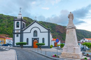 Velas 'taki Matriz de Velas Kilisesi, Sao Jorge Adası, Azores, Portekiz.